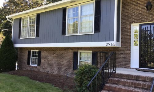 Kernersville Smoky Blue Exterior House Painting