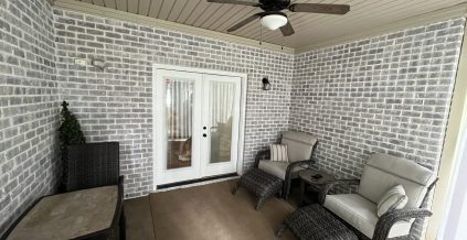 Whitewash Brick Porch