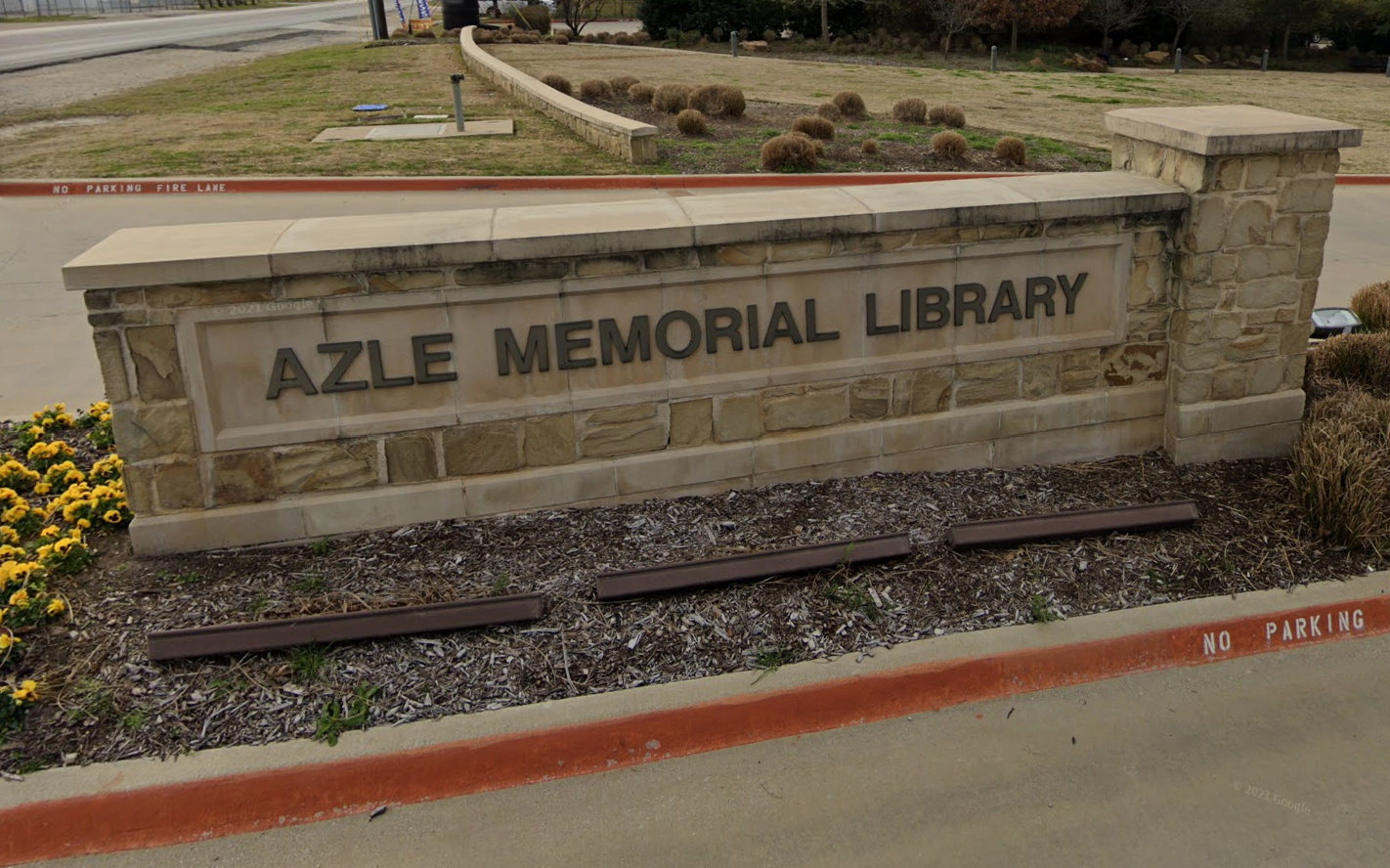 Azle Memorial Library Sign