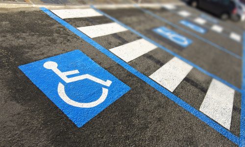 Handicap Parking Lot Striping