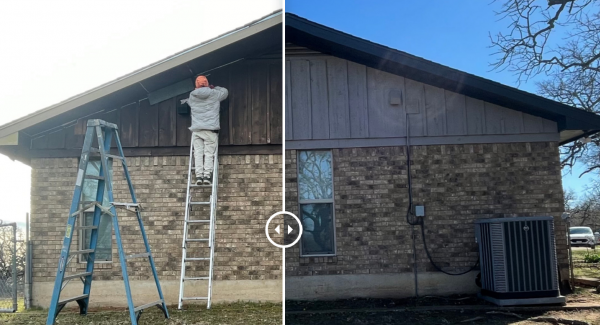 Exterior Before and After