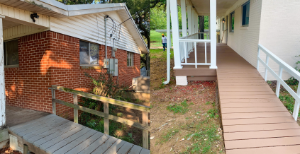 Rotted Wood Deck Restoration