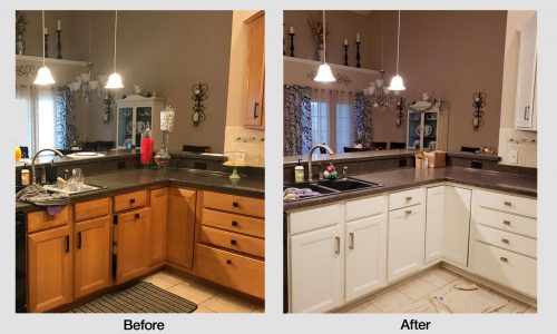 Kitchen Cabinets - Before and After