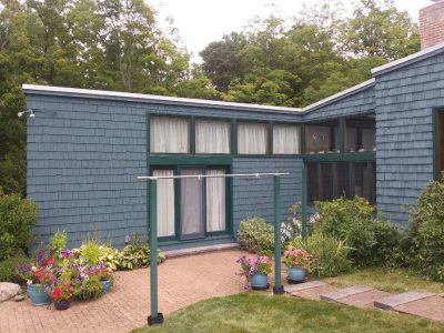 home exterior painting blue paint