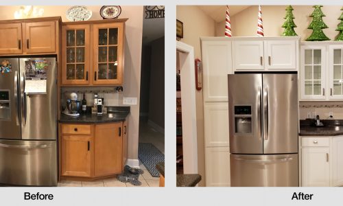 Kitchen Cabinets - Before and After