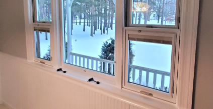 Interior Kitchen Window Frames Repainted