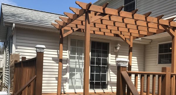 deck staining project