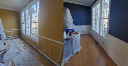 Walls & Wainscotting Fully Repainted ...