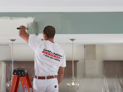 interior painter working