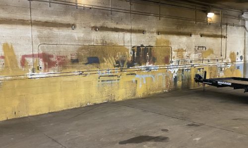 Walls Showing Significant Wear