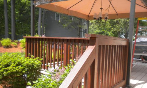 Deck Staining Project in Winchester