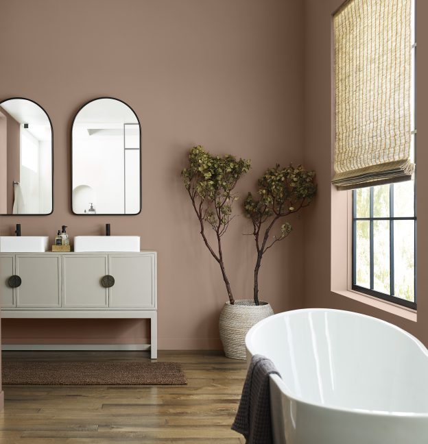 bathroom with redend point sherwin williams