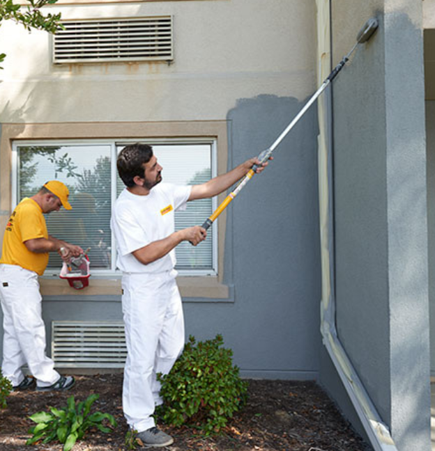 certapro painters crew painitng exterior stucco