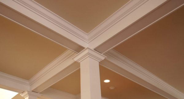 Detailed crown molding in a home