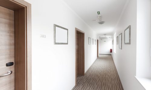 White Minimalist Hallway