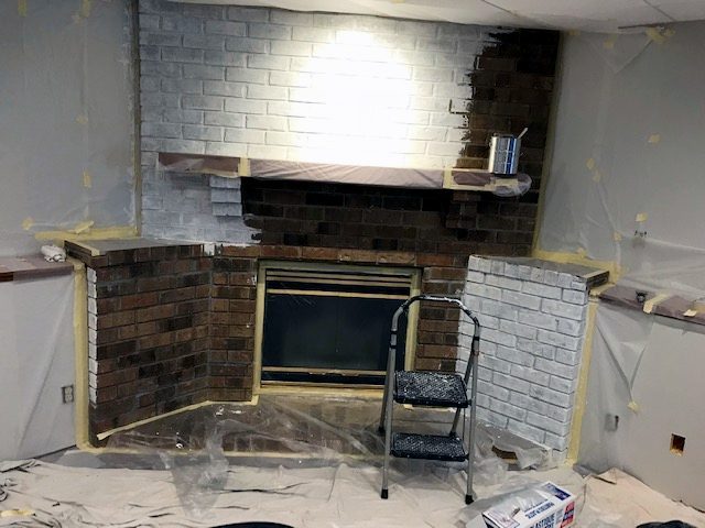 whitewash fireplace Preview Image 1