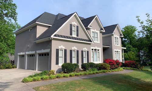 Grey Stucco Home in Marietta, GA