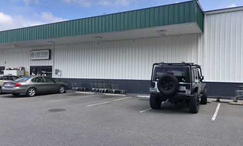 Warehouse Parking and Awning