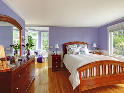 lavender painted kids room