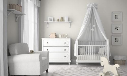 White Painted Nursery Bedroom