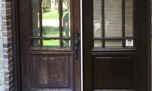 Exterior Door Staining