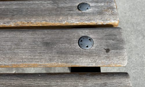 Park Bench, Before Detail