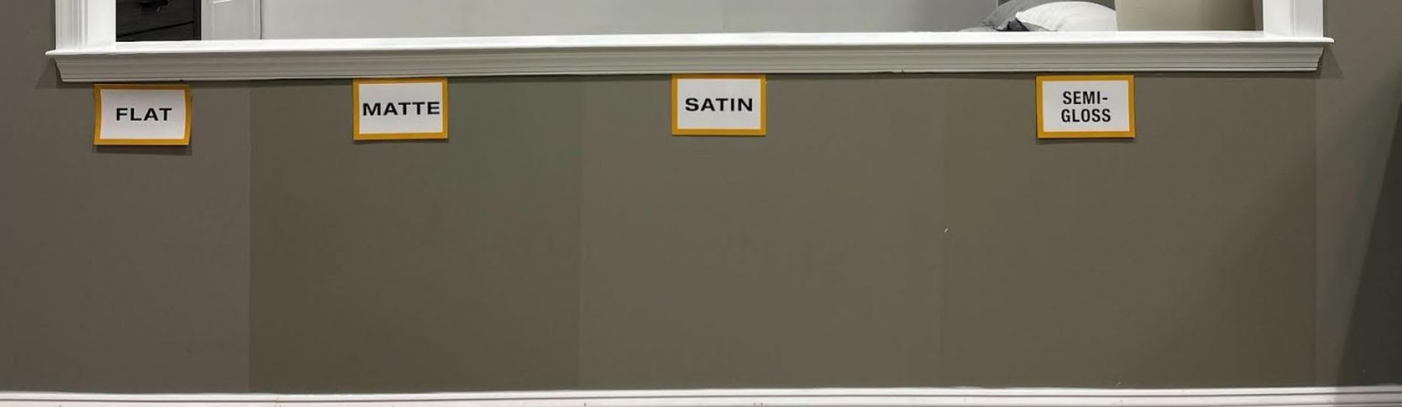 Satin vs Matte vs Gloss: Guide for Selecting a Paint Finish