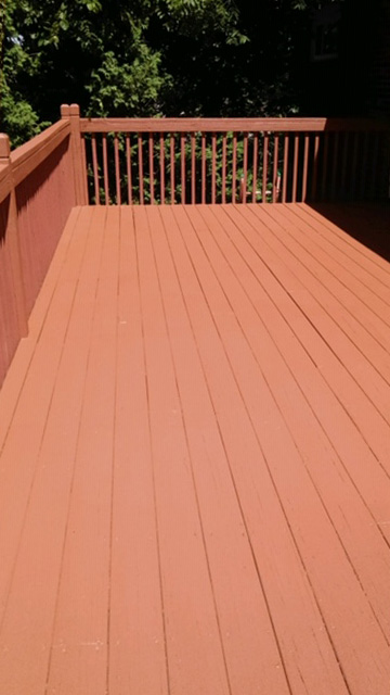 South Hills Deck Staining After