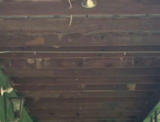 Underside Porch Roof - Before