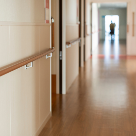 senior care facility stock image